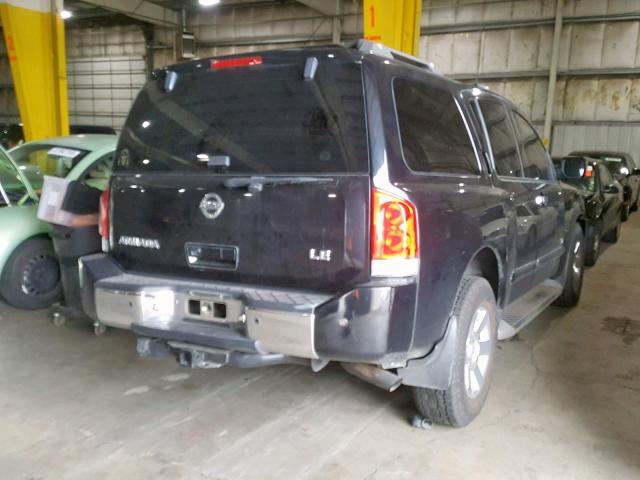 5N1AA08C57N720810 - 2007 NISSAN ARMADA SE BLACK photo 4