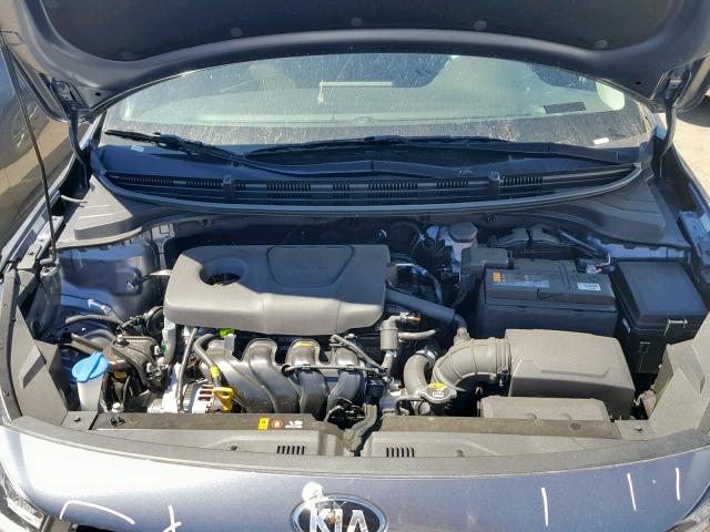 3KPA24AB5KE205202 - 2019 KIA RIO S GRAY photo 7