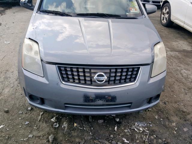 3N1AB61E77L631694 - 2007 NISSAN SENTRA 2.0 SILVER photo 9