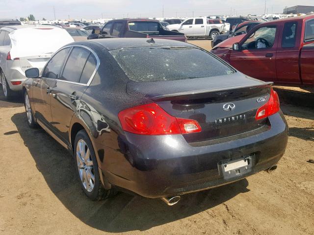 JNKCV61F29M365420 - 2009 INFINITI G37 BLACK photo 3