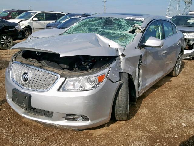 1G4GJ5G39CF324845 - 2012 BUICK LACROSSE T SILVER photo 2