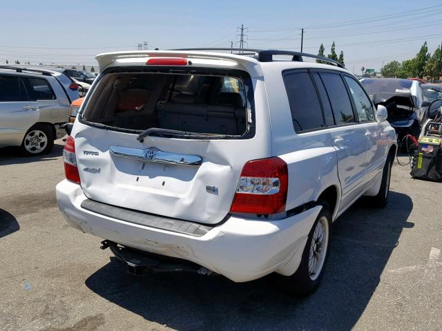 JTEEW21A060029378 - 2006 TOYOTA HIGHLANDER WHITE photo 4