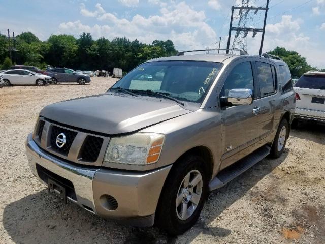 5N1AA08A46N714302 - 2006 NISSAN ARMADA SE GRAY photo 2