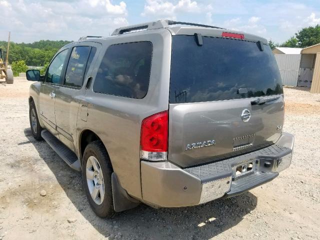 5N1AA08A46N714302 - 2006 NISSAN ARMADA SE GRAY photo 3