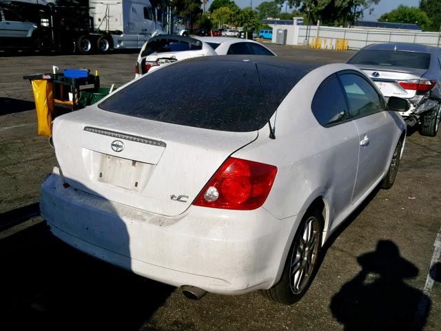 JTKDE177770196467 - 2007 TOYOTA SCION TC WHITE photo 4
