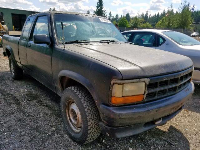 1B7GG23X9TS548117 - 1996 DODGE DAKOTA BLACK photo 1