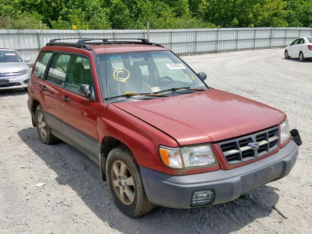 JF1SF6351WG775866 - 1998 SUBARU FORESTER L RED photo 1