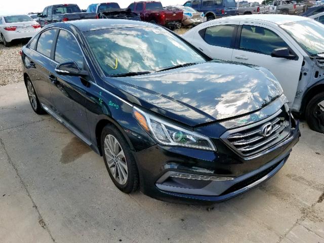 5NPE34AF6FH103085 - 2015 HYUNDAI SONATA SPO BLACK photo 1