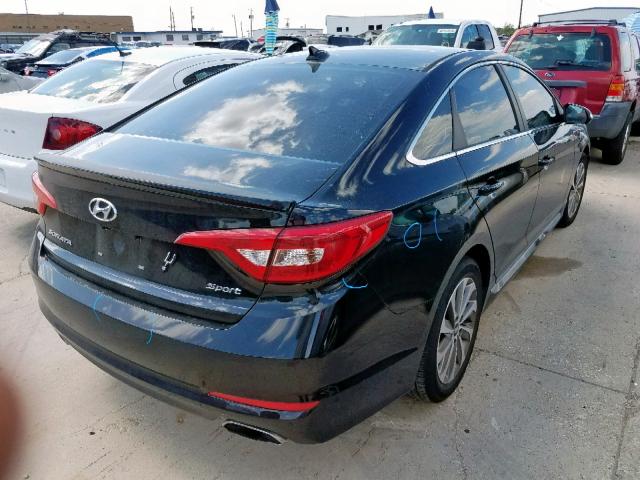 5NPE34AF6FH103085 - 2015 HYUNDAI SONATA SPO BLACK photo 4