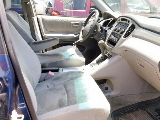 JTEDP21A560117982 - 2006 TOYOTA HIGHLANDER BLUE photo 5