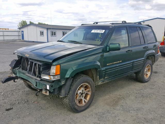 1J4GZ78Y8WC321132 - 1998 JEEP GRAND CHER BLACK photo 2