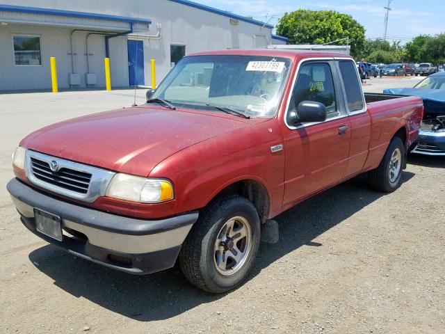 4F4YR16C2XTM34128 - 1999 MAZDA B2500 CAB MAROON photo 2