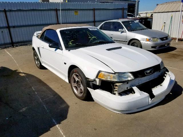 1FAFP45X0YF266541 - 2000 FORD MUSTANG GT WHITE photo 1