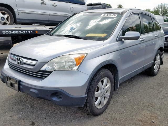 JHLRE48787C053316 - 2007 HONDA CR-V EXL SILVER photo 2