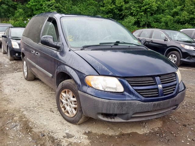 1D4GP25R75B210977 - 2005 DODGE CARAVAN SE BLUE photo 1