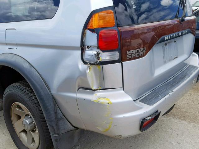 JA4LS21H03J021284 - 2003 MITSUBISHI MONTERO SP SILVER photo 9