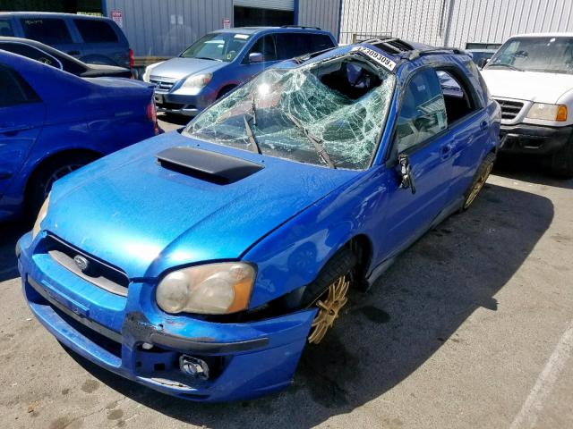 JF1GG29644H807745 - 2004 SUBARU IMPREZA WR BLUE photo 2