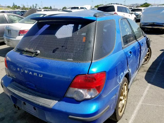 JF1GG29644H807745 - 2004 SUBARU IMPREZA WR BLUE photo 4