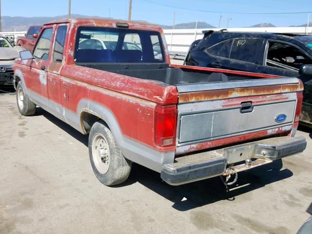 1FTCR14T6LPA08371 - 1990 FORD RANGER SUP RED photo 3