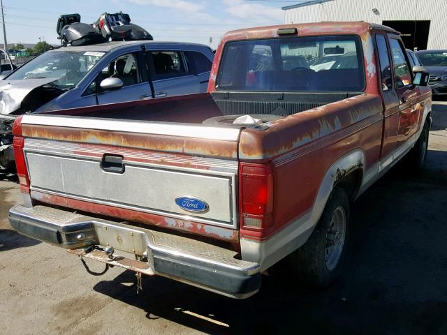 1FTCR14T6LPA08371 - 1990 FORD RANGER SUP RED photo 4