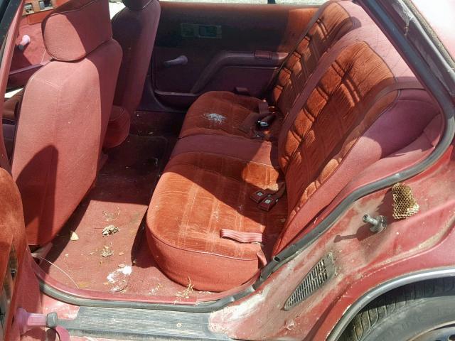 2G1WL54T6L1173901 - 1990 CHEVROLET LUMINA RED photo 6