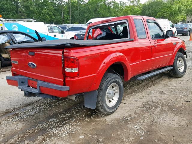 1FTKR1EE4BPA73536 - 2011 FORD RANGER SUP RED photo 4