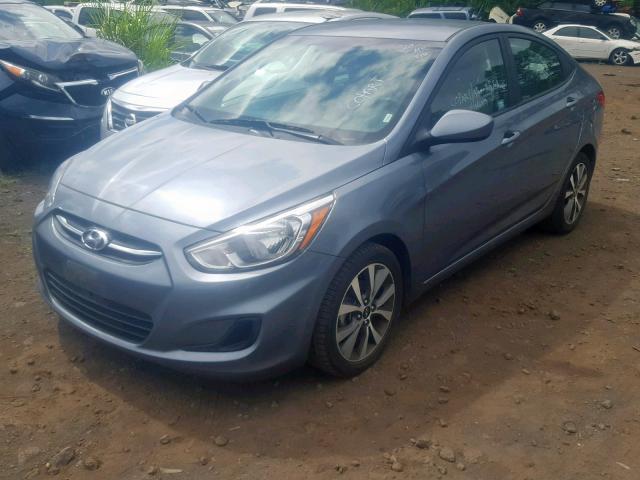 KMHCT4AE6HU356555 - 2017 HYUNDAI ACCENT SE GRAY photo 2