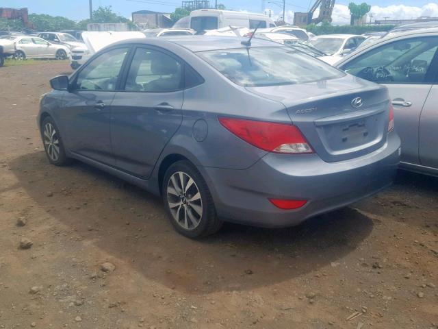 KMHCT4AE6HU356555 - 2017 HYUNDAI ACCENT SE GRAY photo 3