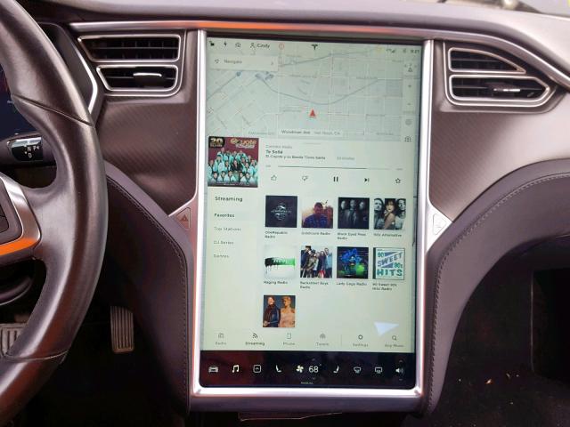 5YJSA1H19EFP58386 - 2014 TESLA MODEL S GRAY photo 9