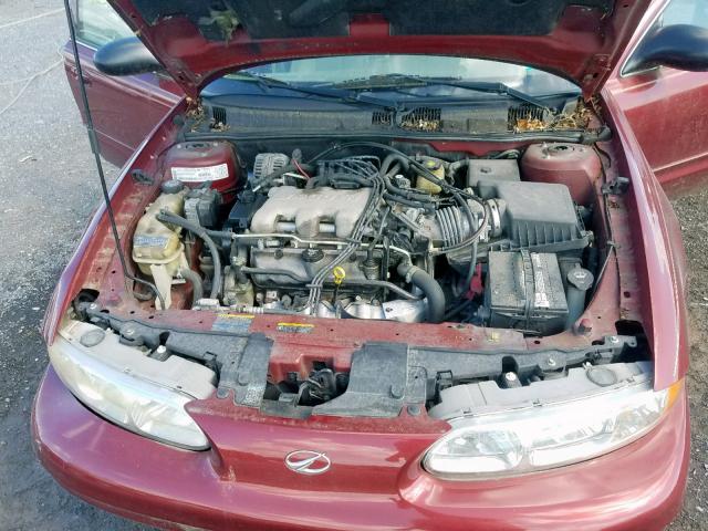 1G3NF52E83C277122 - 2003 OLDSMOBILE ALERO GLS BURGUNDY photo 7