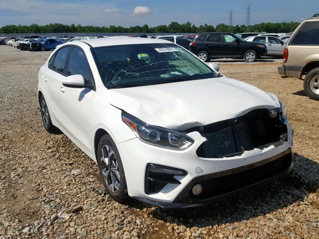 3KPF24AD6KE113202 - 2019 KIA FORTE FE WHITE photo 1