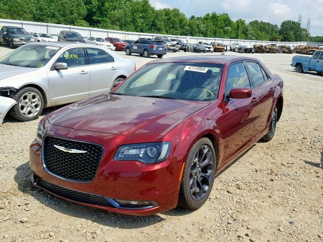 2C3CCABG5KH609379 - 2019 CHRYSLER 300 S RED photo 2