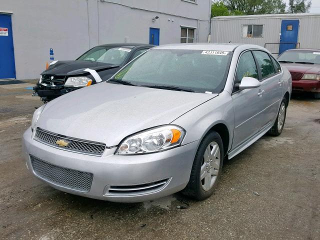 2G1WB5E39G1186875 - 2016 CHEVROLET IMPALA LIM SILVER photo 2