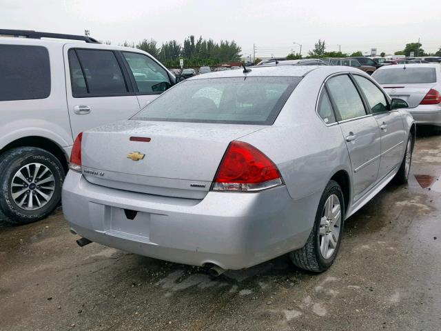 2G1WB5E39G1186875 - 2016 CHEVROLET IMPALA LIM SILVER photo 4