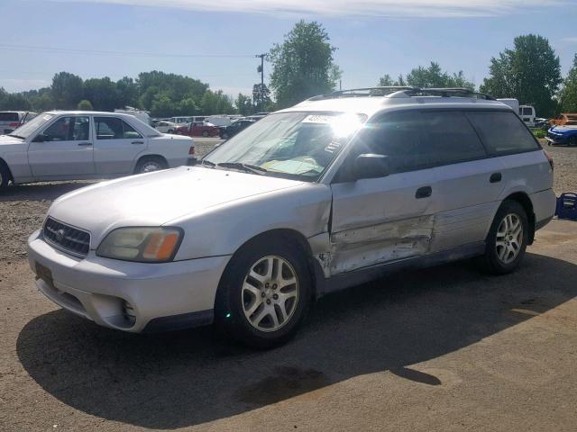 4S3BH675447625262 - 2004 SUBARU LEGACY OUT SILVER photo 2