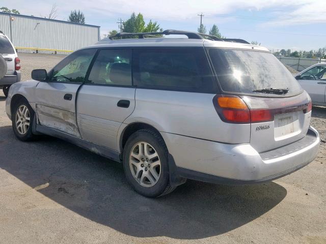 4S3BH675447625262 - 2004 SUBARU LEGACY OUT SILVER photo 3