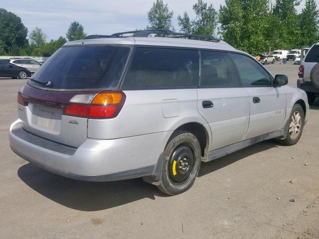 4S3BH675447625262 - 2004 SUBARU LEGACY OUT SILVER photo 4