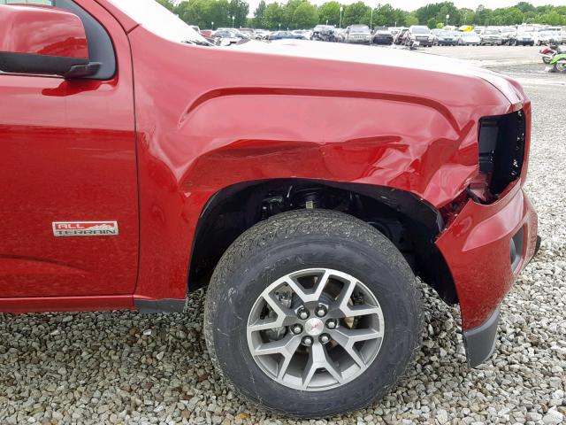 1GTG6FEN0K1292444 - 2019 GMC CANYON ALL RED photo 9