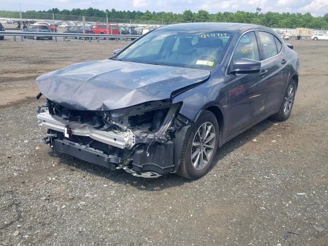 19UUB1F38KA002502 - 2019 ACURA TLX GRAY photo 2