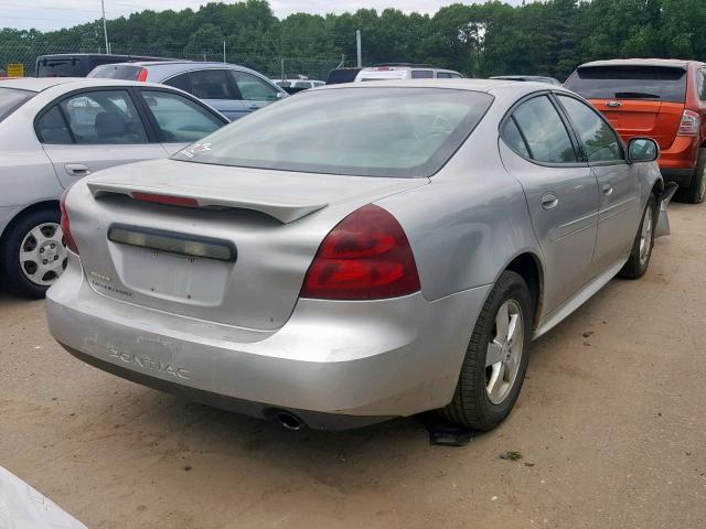 2G2WP552181113182 - 2008 PONTIAC GRAND PRIX SILVER photo 4