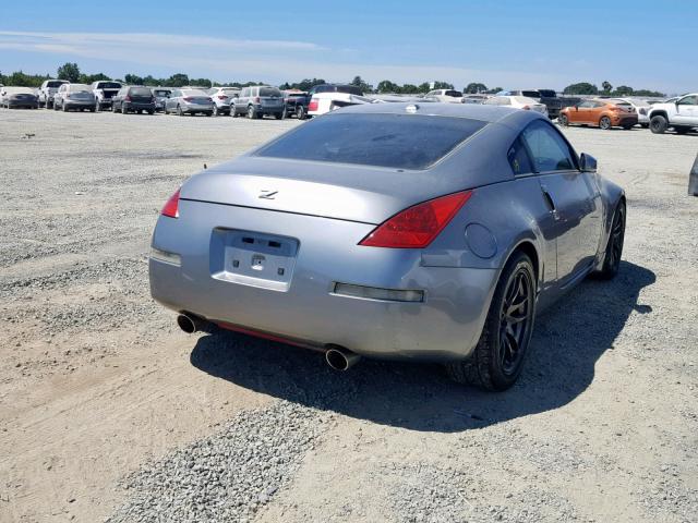 JN1AZ34D86M313004 - 2006 NISSAN 350Z COUPE GRAY photo 4