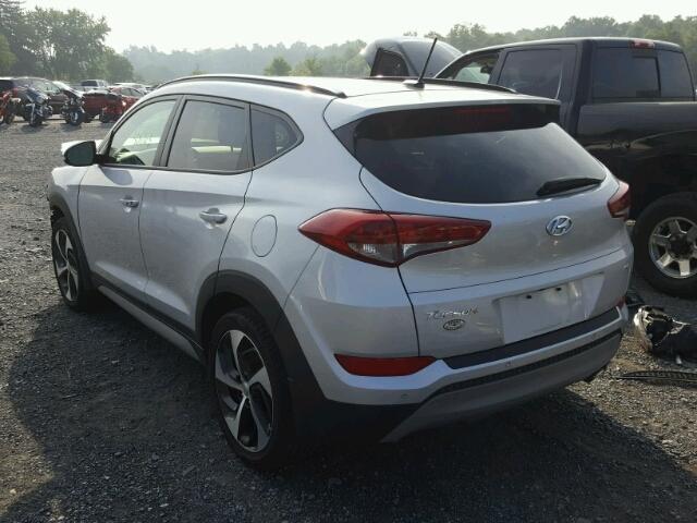 KM8J3CA20HU567791 - 2017 HYUNDAI TUCSON LIM SILVER photo 3