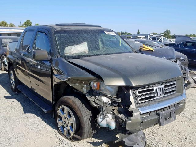 2HJYK16506H519913 - 2006 HONDA RIDGELINE GREEN photo 1