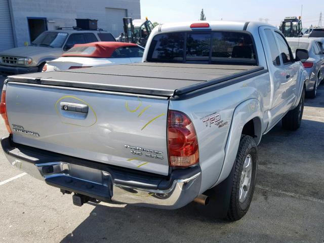 5TETU62N58Z497474 - 2008 TOYOTA TACOMA PRE SILVER photo 4