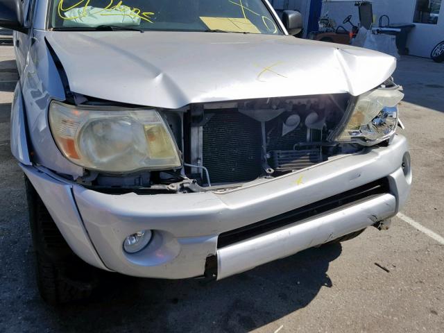 5TETU62N58Z497474 - 2008 TOYOTA TACOMA PRE SILVER photo 9