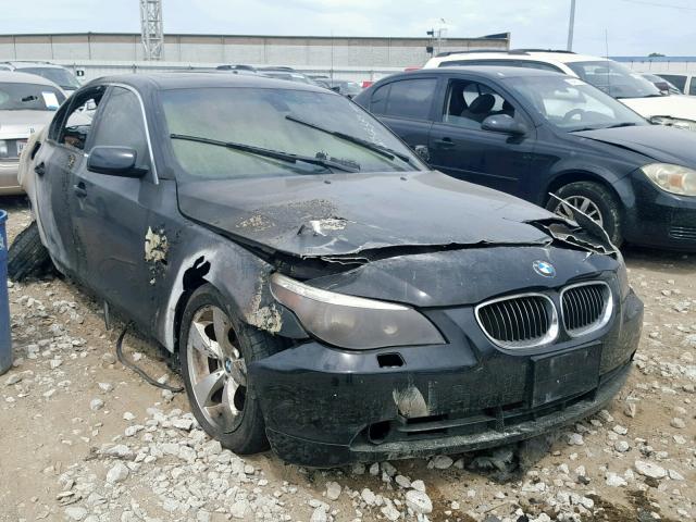 WBANE535X7CY05893 - 2007 BMW 525 I BLACK photo 1