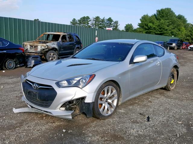 KMHHT6KD6DU092643 - 2013 HYUNDAI GENESIS CO SILVER photo 2