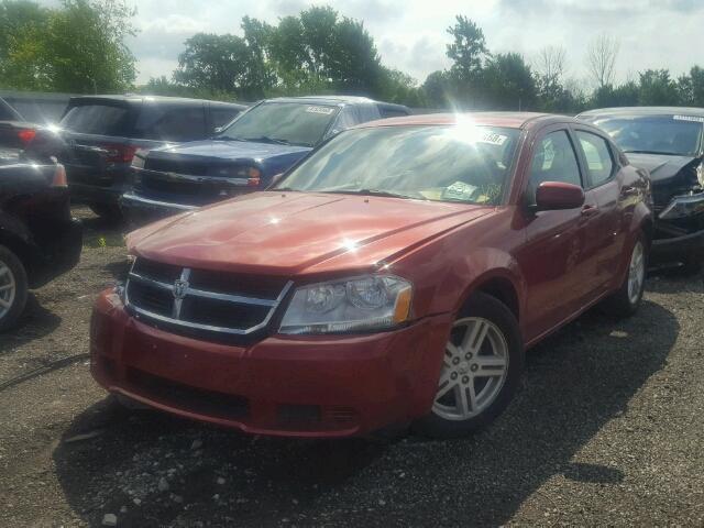 1B3CC1FBXAN231545 - 2010 DODGE AVENGER EX RED photo 2