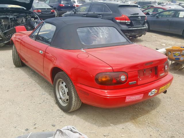 JM1NA3516M1239574 - 1991 MAZDA MX-5 MIATA RED photo 3