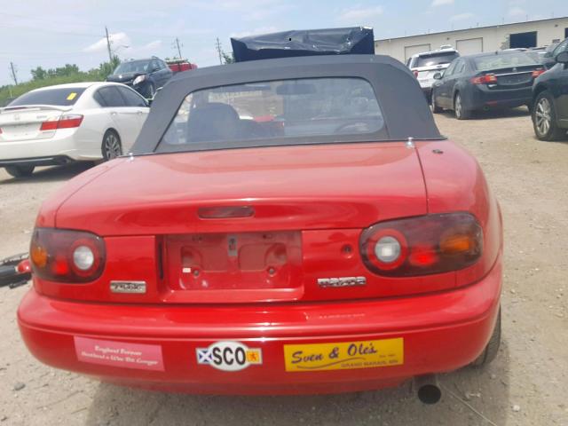 JM1NA3516M1239574 - 1991 MAZDA MX-5 MIATA RED photo 6